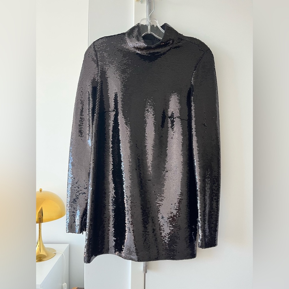 TOM FORD Black Sequin Mini Dress, Size: XS | US2, IT38